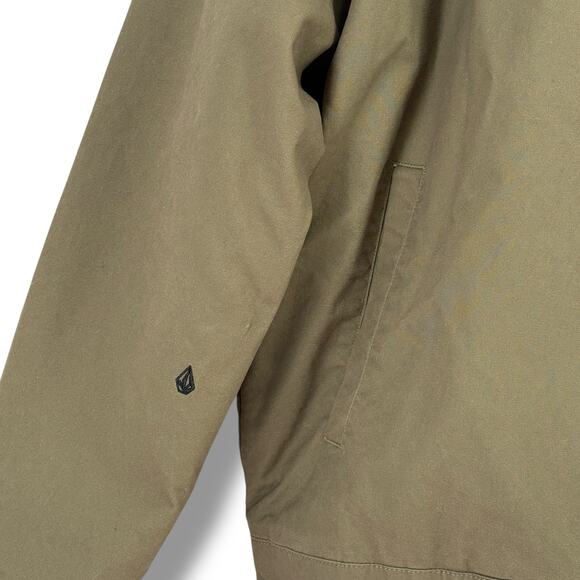 Volcom Voider Lined Jacket Men's Size XL Olive Green Corduroy Collar - Picture 5 of 11